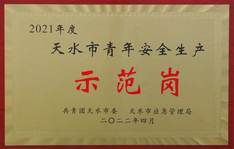 星火機(jī)床機(jī)械制造分公司中型工段被授予“青年安全生產(chǎn)示范崗”稱號(hào)